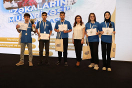 “Zəkaların mübarizəsi” olimpiadası qaliblərinin mükafatlandırılması keçirilib