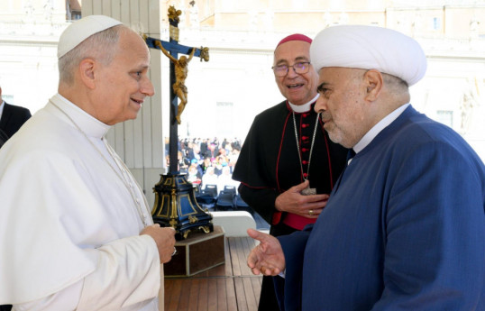 Papa XIV Leo, şeyxülislam Allahşükür Paşazadə