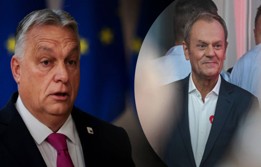 Orban sosial şəbəkədə Tusku sərt tənqid edib