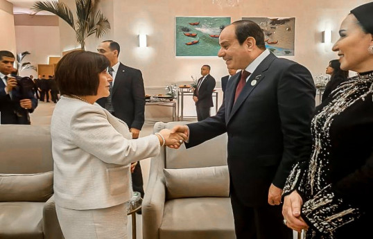 Milli Məclisin sədri Sahibə Qafarova Böyük Misir Muzeyinin açılış mərasimində iştirak edib - FOTO 