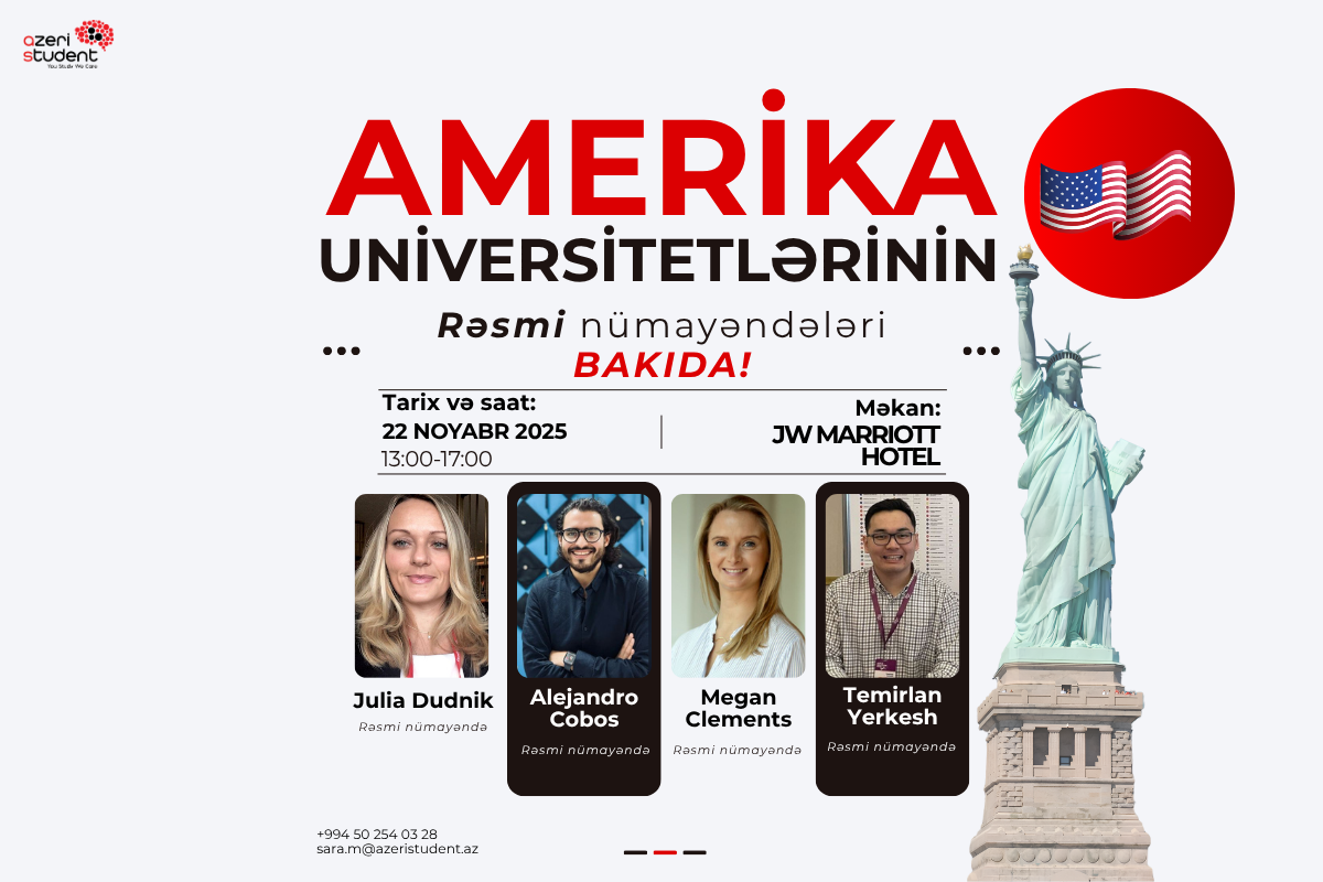 ABŞ-da təhsil almaq istəyənlər üçün unikal fürsət!