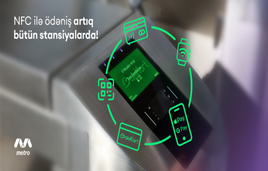 Metroda bank kartları ilə ödənişə başlanılıb