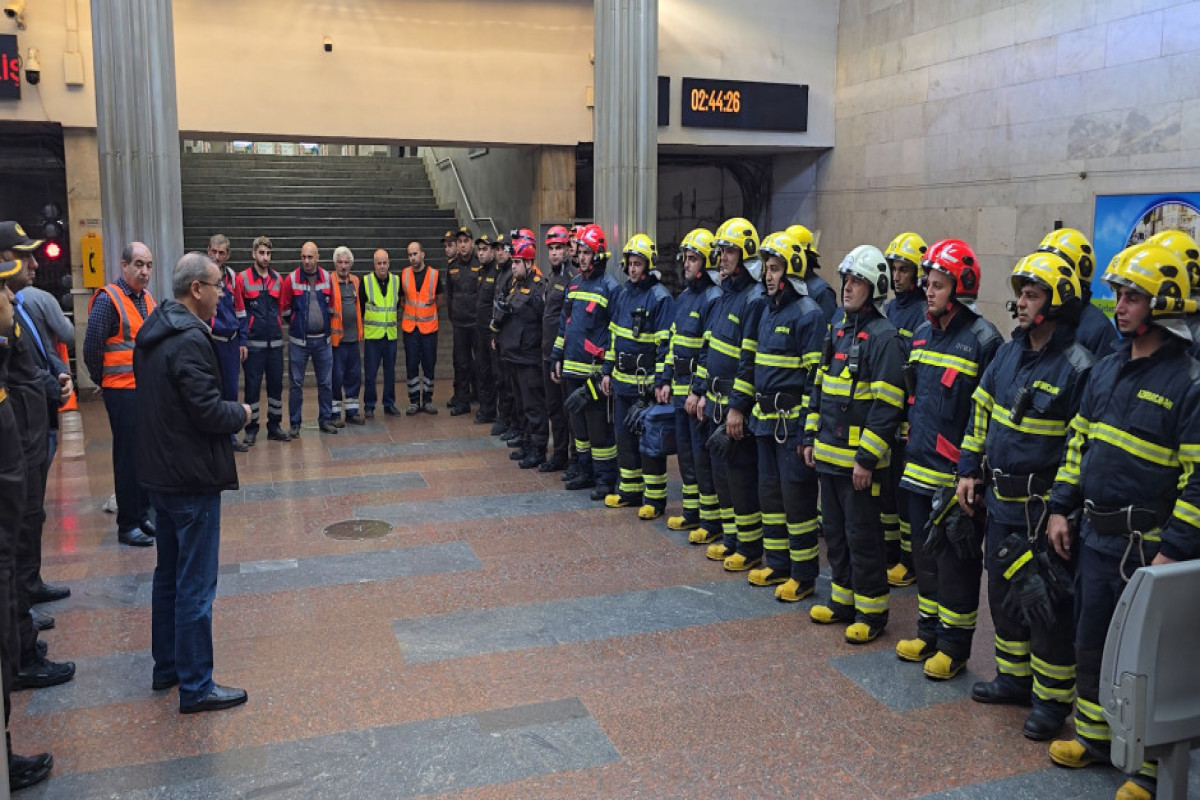 FHN metroda təlim keçirib - VİDEO  - FOTO 
