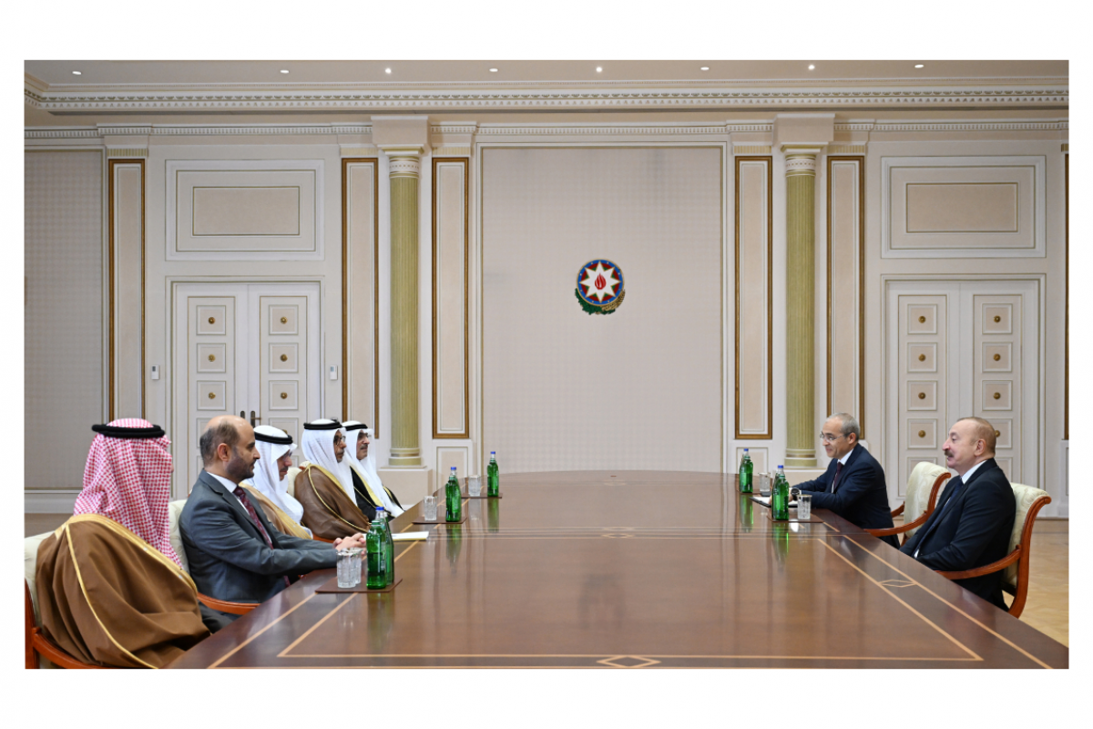Prezident Ərəb Koordinasiya Qrupuna daxil olan üzv qurumların rəhbər şəxslərini qəbul edib - FOTO 