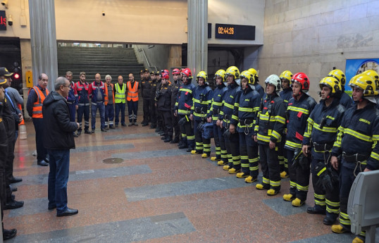FHN metroda təlim keçirib - VİDEO  - FOTO 