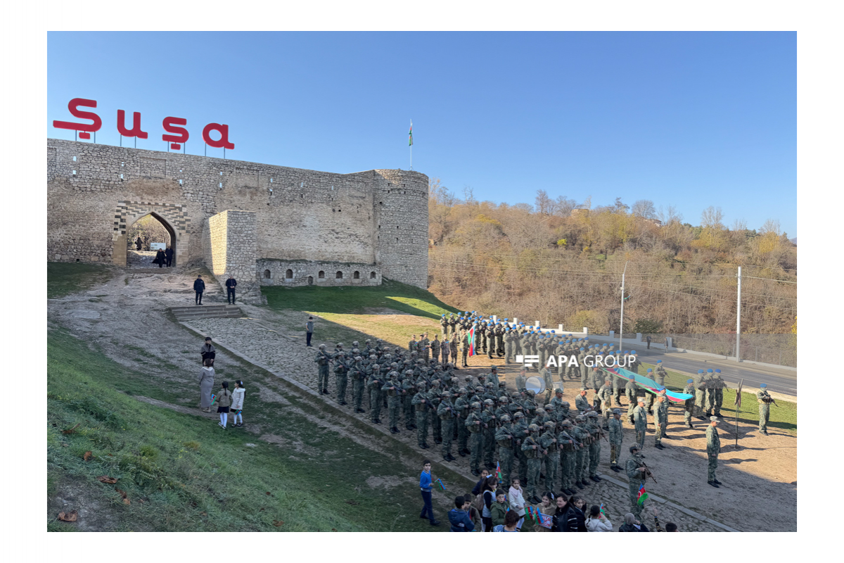 Şuşada hərbi yürüş keçirilib - FOTO 