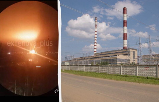 Rusiyanın Kostroma vilayətindəki elektrik stansiyasına PUA hücumu olub - VİDEO 