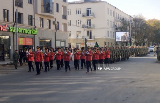 Xankəndidə hərbçilərin yürüşü keçirilib - FOTO  - YENİLƏNİB 