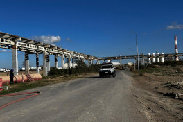 FHN Bakıda Etilen-polietilen zavodunda yanğın-taktiki təlimi keçirib - FOTO 