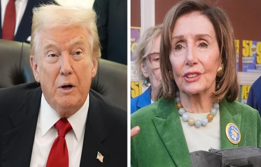 ABŞ Prezidenti Donald Tramp, ABŞ-ın Nümayəndələr Palatasının sabiq spikeri Nensi Pelosi