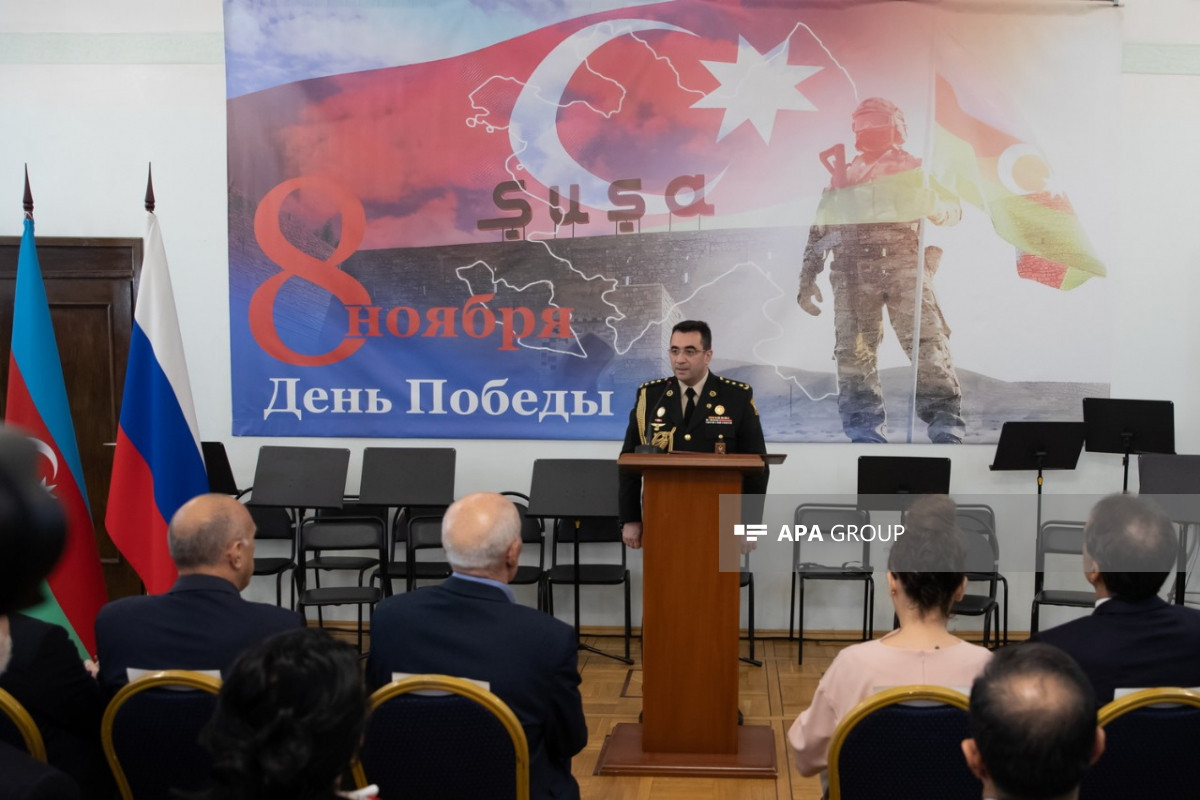 Zəfər Günü münasibətilə Moskvada rəsmi qəbul keçirilib - FOTO 