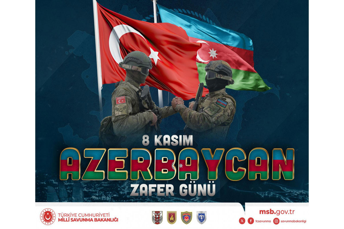 Türkiyə Milli Müdafiə Nazirliyi Azərbaycanın Zəfər Gününü təbrik edib