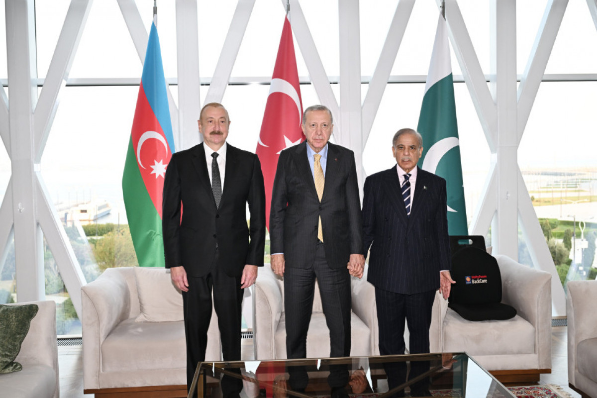 Prezident İlham Əliyev, Prezident Rəcəb Tayyib Ərdoğan, Baş nazir Məhəmməd Şahbaz Şərif
