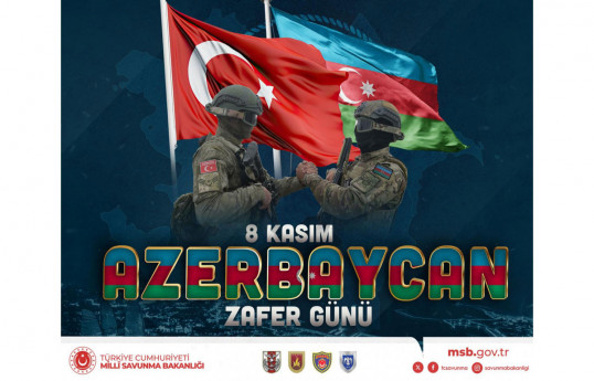 Türkiyə Milli Müdafiə Nazirliyi Azərbaycanın Zəfər Gününü təbrik edib