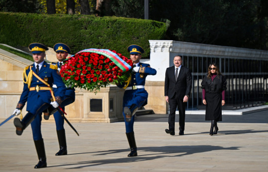 Prezident İlham Əliyev, birinci xanım Mehriban Əliyeva