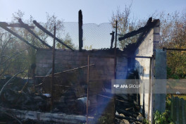 Zaqatalada qohumunun əmlakını yandırmaqda şübhəli bilinən şəxs saxlanılıb - FOTO 