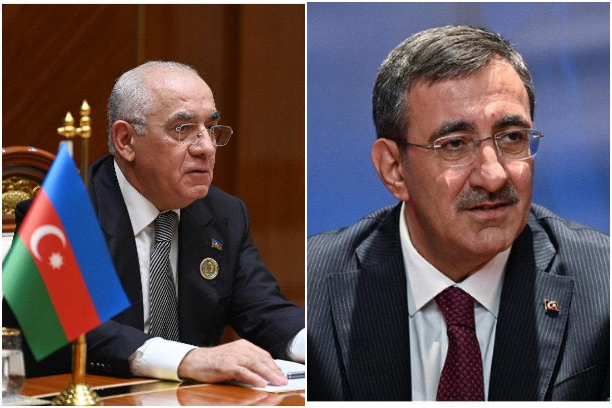 Azərbaycan Baş naziri Əli Əsədov,Türkiyənin vitse-prezidenti Cevdet Yılmaz