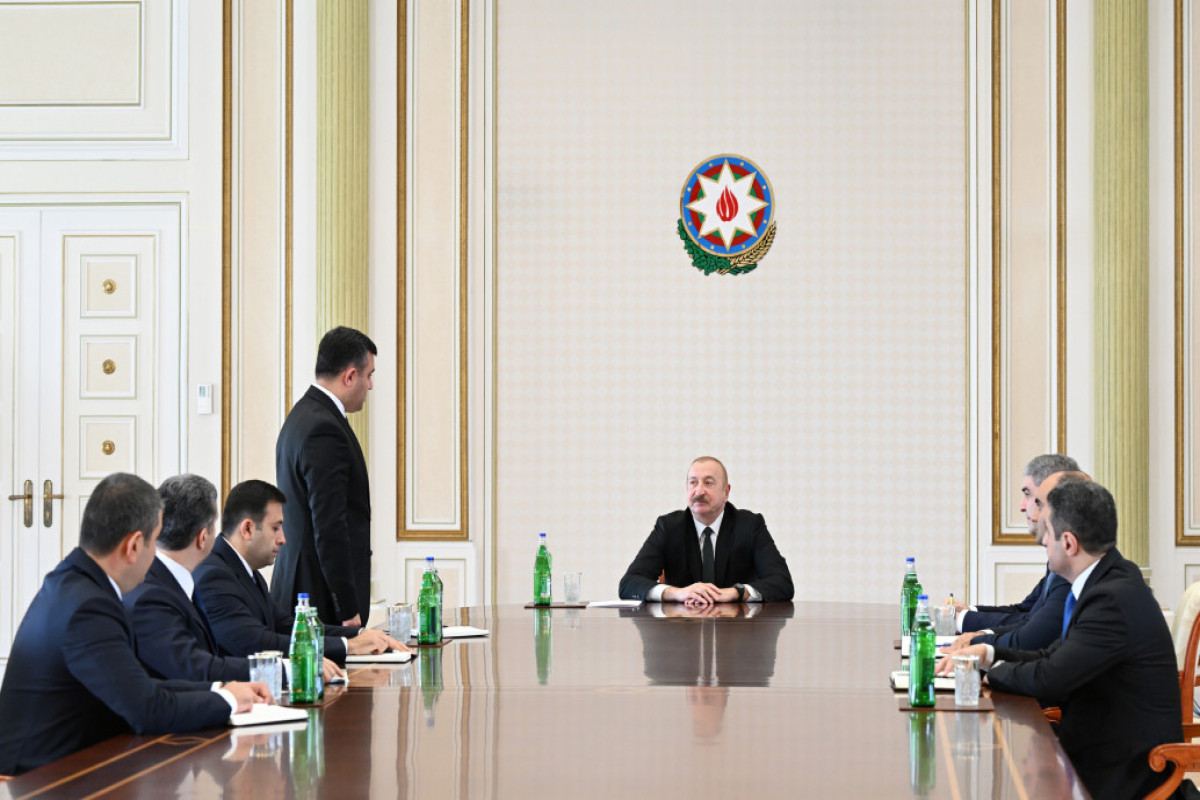 Prezident yeni səlahiyyətli nümayəndə və icra başçılarını qəbul edib