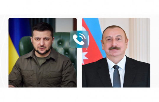 Ukrayna Prezidenti Volodimir Zelenski, Azərbaycan Respublikasının Prezidenti İlham Əliyev