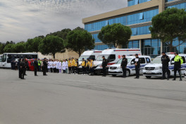 FHN-in Bakı Regional Mərkəzi mülki müdafiə məşqləri keçirib - FOTO 