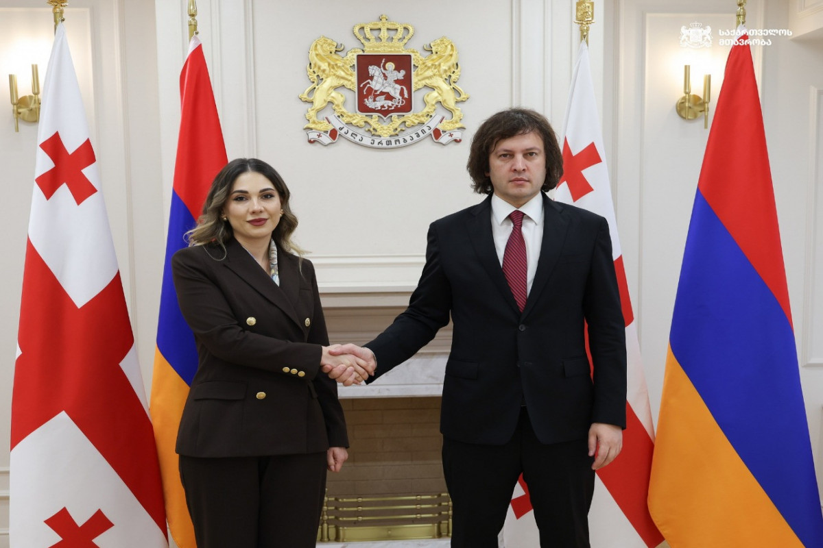 Ermənistanın ədliyyə naziri Srbui Qalyan, Gürcüstanın Baş naziri İrakli Kobaxidze