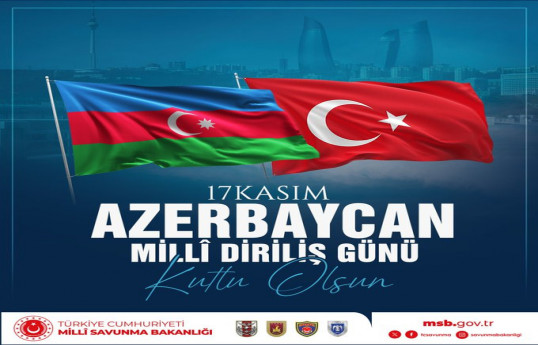 Türkiyə MN Azərbaycanı Milli Dirçəliş Günü münasibətilə təbrik edib