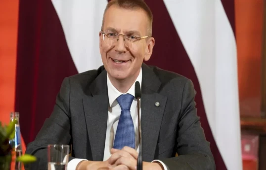 Latviya Respublikasının Prezidenti Edqars Rinkeviçs