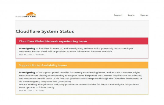 Cloudflare-də qlobal nasazlıq: Dünyanın bir çox ölkəsində, o cümlədən Azərbaycanda bəzi saytlara giriş məhdudlaşıb