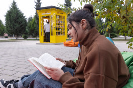 “AzerGold”un təşəbbüsü ilə Göygöldə interaktiv kitab köşkü istifadəyə verildi - FOTO 