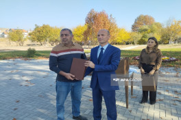 Növbəti köç karvanı Cəbrayılın Horovlu kəndinə çatıb, açarlar təqdim olunub - FOTO  - YENİLƏNİB-1  - VİDEO 