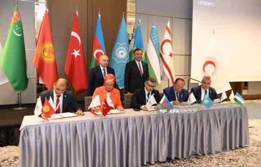 Türk Qızıl Aypara Şəbəkəsinin iclası keçirilib, Bakı Bəyannaməsi imzalanıb - FOTO 