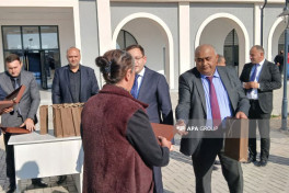 Növbəti köç karvanı Ağdamın Xıdırlı kəndinə çatıb, açarlar təqdim olunub- YENİLƏNİB-1  - FOTO 