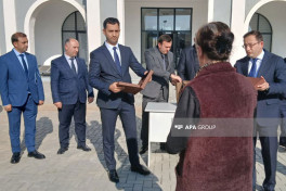 Növbəti köç karvanı Ağdamın Xıdırlı kəndinə çatıb, açarlar təqdim olunub- YENİLƏNİB-1  - FOTO 
