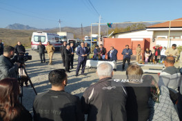 Növbəti köç karvanı Xocavəndin Sos kəndinə çatıb, açarlar təqdim edilib - VİDEO  - FOTO  - YENİLƏNİB 