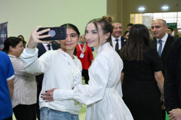 Leyla Əliyeva Beynəlxalq STEAM Azərbaycan Festivalını ziyarət edib