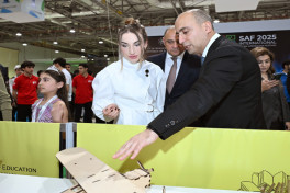 Leyla Əliyeva Beynəlxalq STEAM Azərbaycan Festivalını ziyarət edib