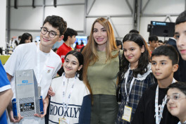 Leyla Əliyeva Beynəlxalq STEAM Azərbaycan Festivalını ziyarət edib