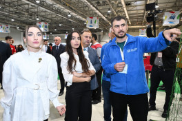 Leyla Əliyeva Beynəlxalq STEAM Azərbaycan Festivalını ziyarət edib