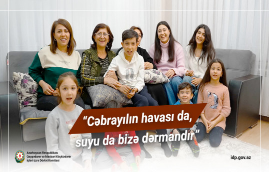 Keçmiş məcburi köçkün: Cəbrayılın havası da, suyu da bizə dərmandır - VİDEO 