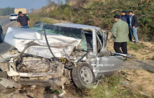 Ağcabədidə yol qəzasında iki nəfər ölüb