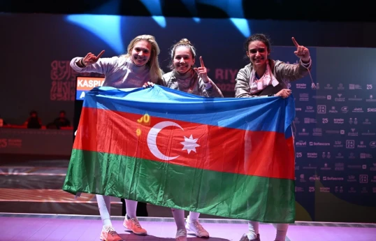 İslamiada: Azərbaycanın qadın yığması qılıncoynatma yarışlarının sablya növündə çempion olub