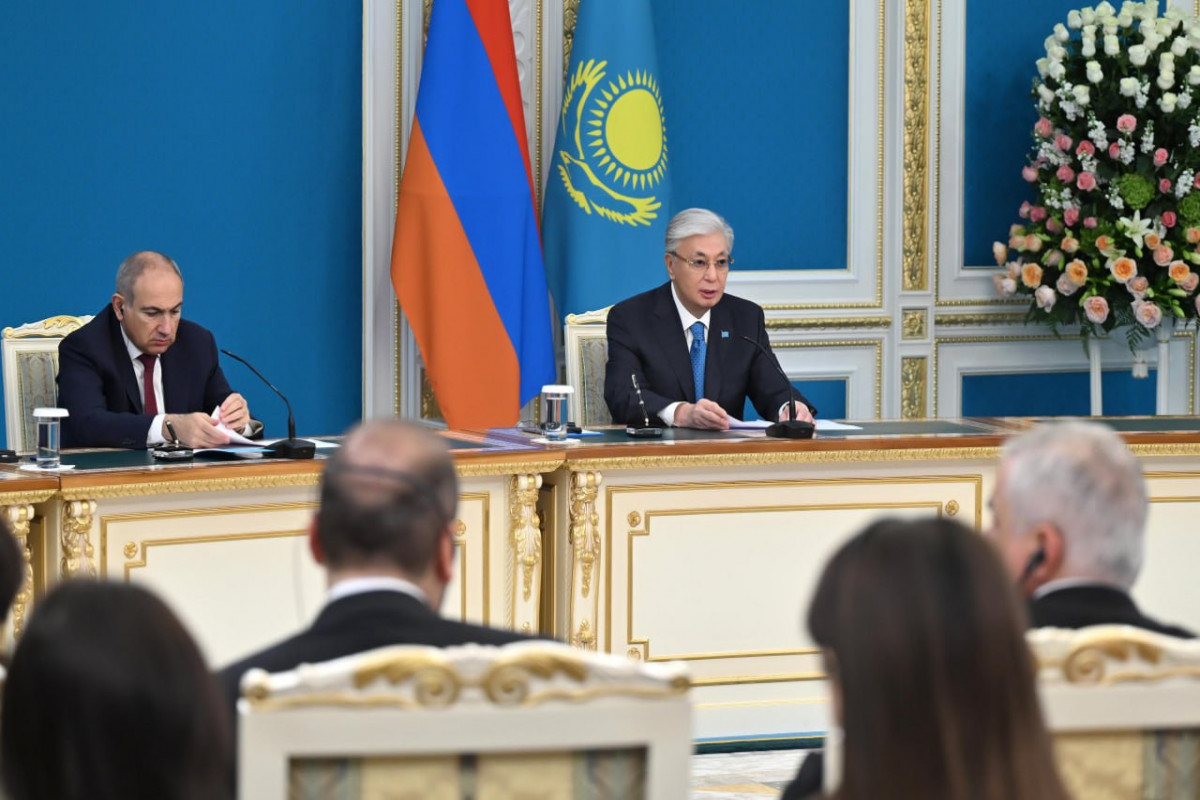 Ermənistan Baş naziri Nikol Paşinyan, Qazaxıstan Prezidenti Kasım-Jomart Tokayev