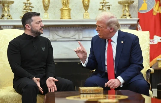 Ukrayna prezidenti Volodimir Zelesnki və ABŞ prezidenti Donald Tramp