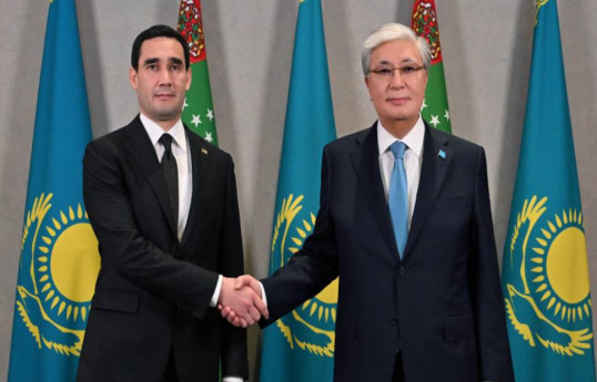 Türkmənistan Prezidenti Sərdar Berdiməhəmmədov, Qazaxıstan Prezidenti Kasım-Jomart Tokayev