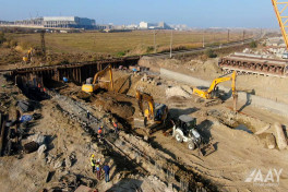 Pirşağı–Novxanı–Xırdalan–M4 avtomobil yolu layihəsi üzrə daha bir tunelin tikintisinə başlanılıb - FOTO 