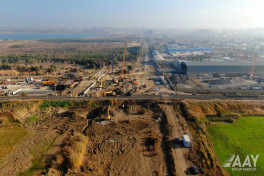 Pirşağı–Novxanı–Xırdalan–M4 avtomobil yolu layihəsi üzrə daha bir tunelin tikintisinə başlanılıb - FOTO 