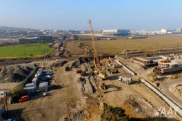 Pirşağı–Novxanı–Xırdalan–M4 avtomobil yolu layihəsi üzrə daha bir tunelin tikintisinə başlanılıb - FOTO 