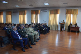 Hərbi İdarəetmə İnstitutunun dinləyiciləri Mülki müdafiə qoşunlarında olublar