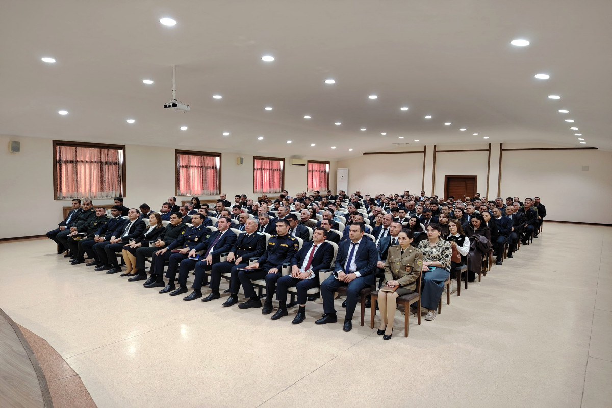 Naxçıvanda mülki müdafiə üzrə toplantı keçirilib - FOTO 