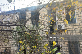 Ağdamda yaşayış evi yanıb - FOTO  - VİDEO  - YENİLƏNİB 